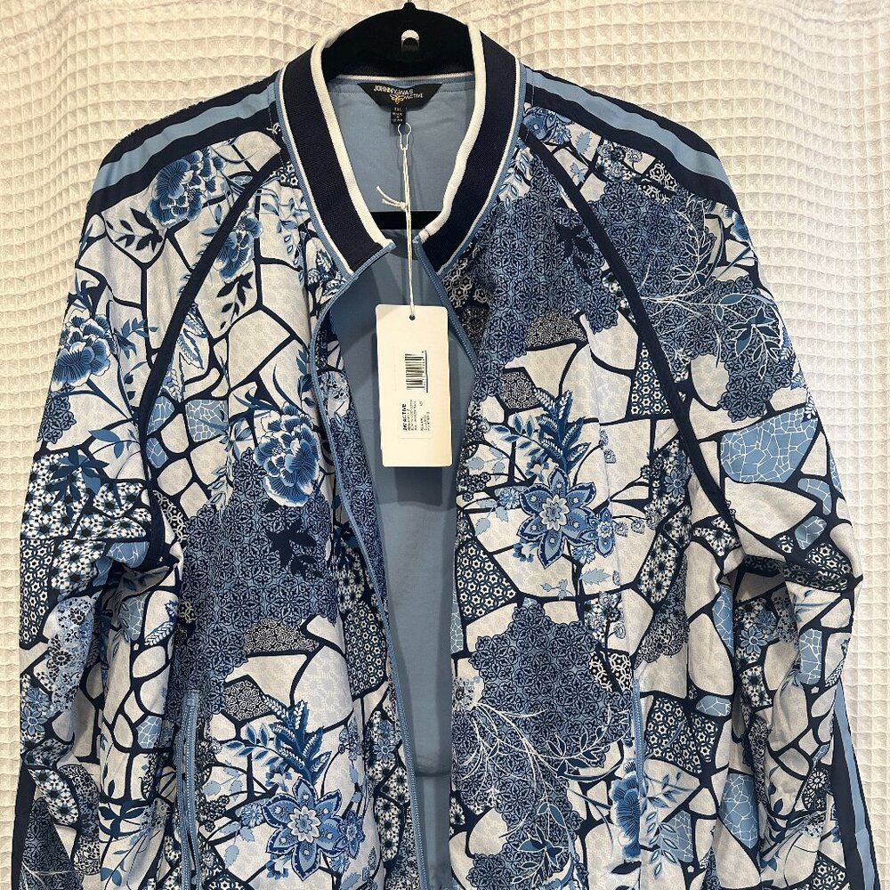 Johnny Was Bee Active Sporty Bomber Jacket Womens X-Large